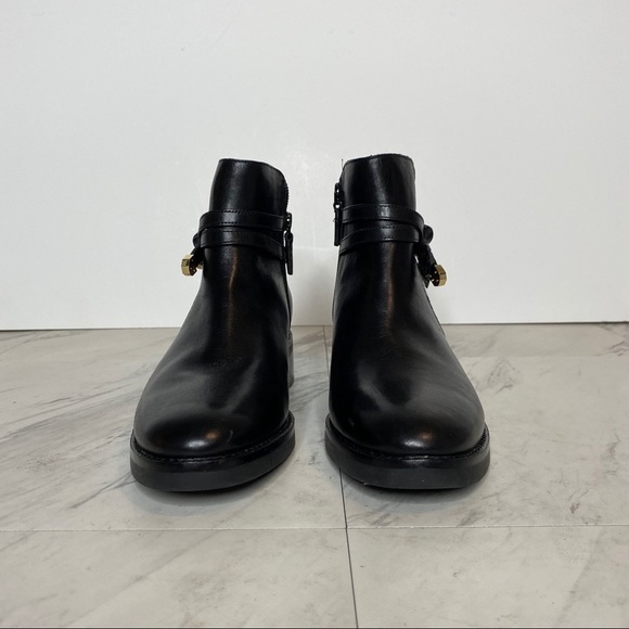 New! Cole Haan Railyn Black Leather Bootie 7B - Picture 2 of 12